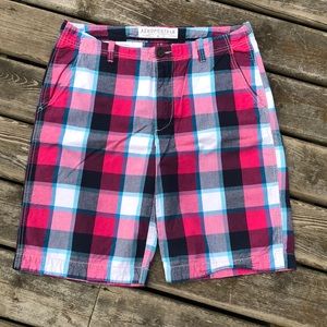 Aeropostale Plaid Cotton Shorts